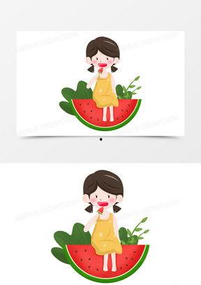 吃瓜女孩卡通,揭秘卡通世界的甜蜜诱惑  第2张