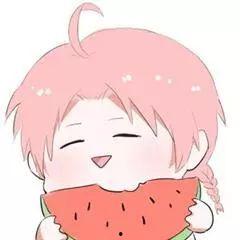 动漫吃瓜情侣头像